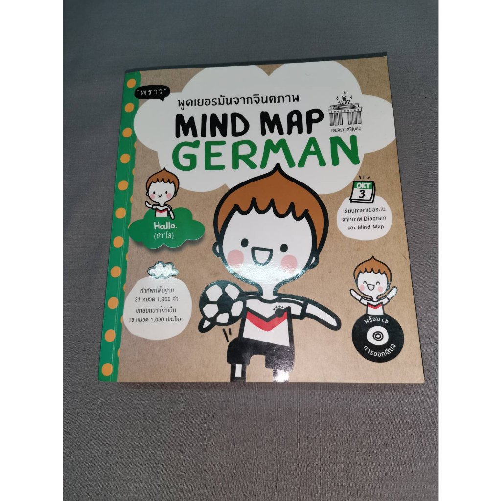 หนังสือ​ พูดเยอะมันจากจินตภาพ Mind Map German มือสอง