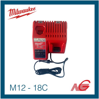 แท่นชาร์จแบตเตอรี่ MILWAUKEE 12 - 18 โวลต์ M12-18C รหัสสินค้า 000999671