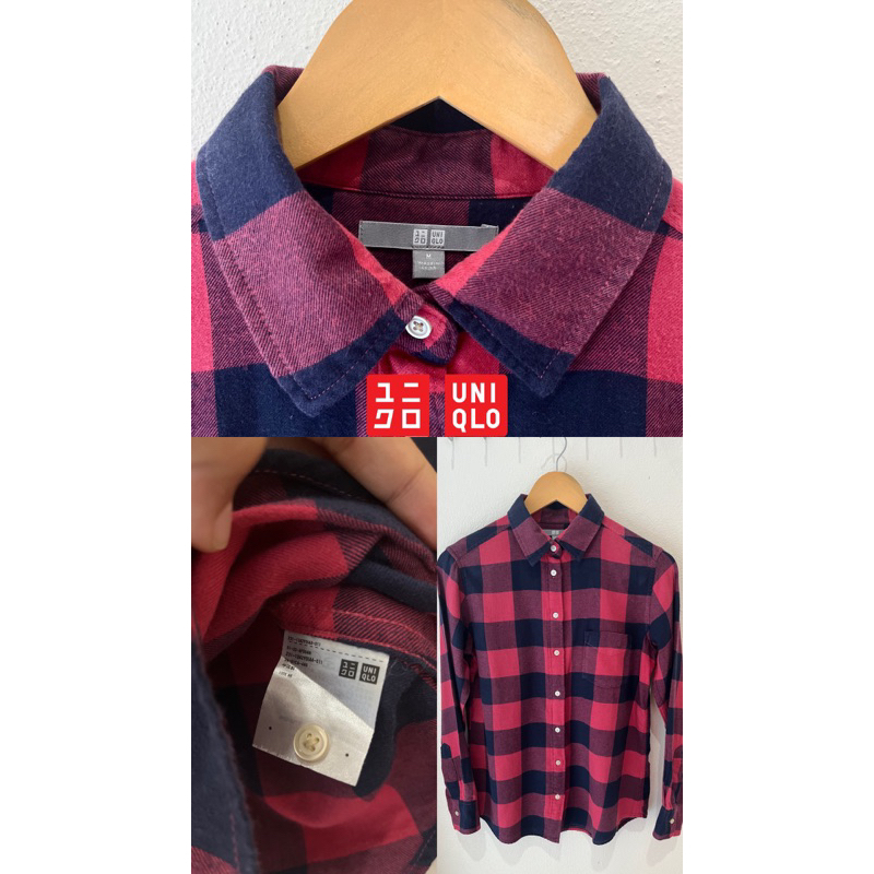เสื้อเชิ้ตUniqlo ลายสก๊อต