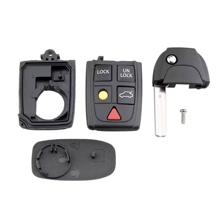 กุญแจพับ VOLVO 5 ปุ่ม และปุ่มยาง สำหรับ S60 V70 S80 XC90  volvo รีโมทวอลโว่ พร้อมส่งจากไทย ราคา ถูกที่สุด ดีลบีเคเค แกลเลอรีภาพที่ 3