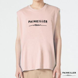 PAINKILLER เพนคิลเลอร์ เสื้อยืด เสื้อแขนกุด เสื้อผ้าผู้ชาย / PK SLEEVELESS SUPER SOFT TEE / รุ่น 07-0-0003 / AW22