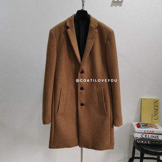 JACK&amp;JONES​ PREMIUM​ MENS​ ​WOOL​ COAT (BROWN)​