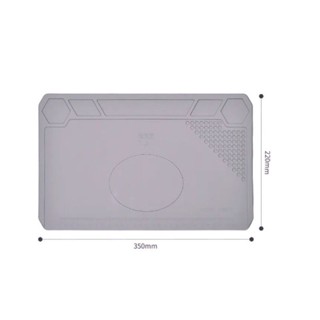 แผ่นยางรองซ่อม ขนาด 220x350mm Mobile phone computer maintenance platform silicone heat insulation pad high temperature.