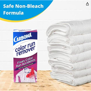 ผงช่วยขจัดคราบสีตก เสื้อผ้า Carbona Color Run Color Remover