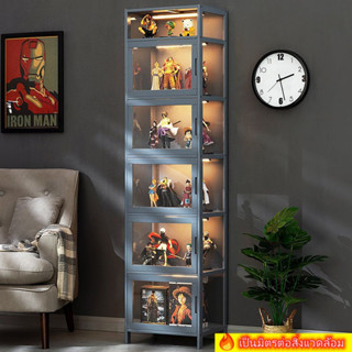 หน้าบานใสอะครีลิค ตู้หนังสือ ชั้นวางของ 4ชั้น  ตู้โชว์อะคริลิคใส display cabinet