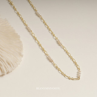 Bloomsnoon, Lila mini pearls choker necklace สร้อยมุกรอบ (silver925)