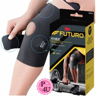 Futuro Sport Adjustable Knee Stabilizer(พยุงหัวเข่าปรับกระชับได้ สปอร์ต) สีดำ #3491