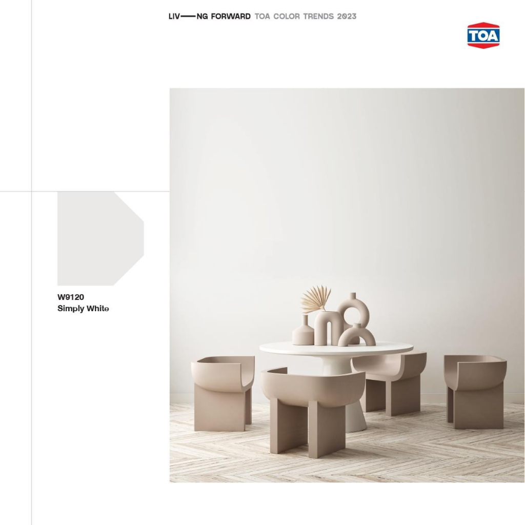 (1Quart) สีน้ำอะคริลิค100% โฟร์ซีซันส์ ชนิดด้าน ภายนอก # W9120