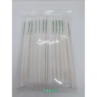 ตะเกียบอนามัย ตะเกียบไม้ ซองกระดาษ 70 คู่ (ยิ้ม) / Chopsticks in paper wrap 70 pairs