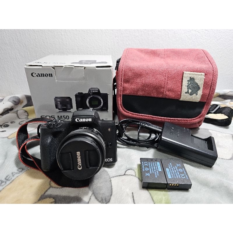กล้องCanon EOS M50 Blackและเลนส์15-45 mm