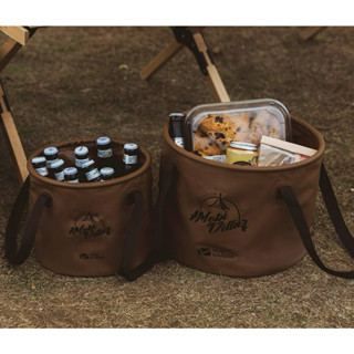 Folding Bucket 20L ถังพลาสติก อเนกประสงค์ ถังพับได้ Mobi Garden ทรงกลม ขนาด 20 ลิตร by Jeep Camping