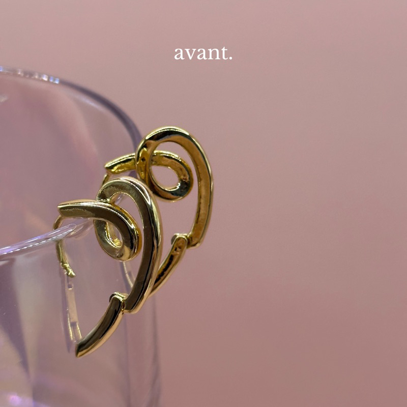 avantgarde.bkk Love eternally hoop earrings (brass+18K) รูปที่ 3