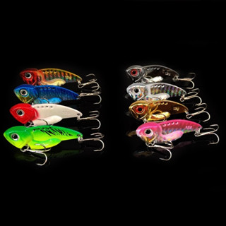 เหยื่อปลอม CrankBait อุปกรณ์ตกปลา CrankSet ตะขอ Spoon Lure Vib 7g/10g/12g/14g/20g