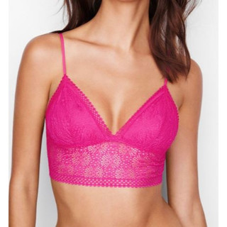 Victoria’s Secret Lace Bralette Bra บราลูกไม้สีชมพู๊ววววว