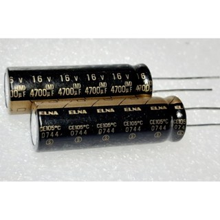 Elna 4700uf 16v capacitor ตัวเก็บประจุ คาปาซิเตอร์