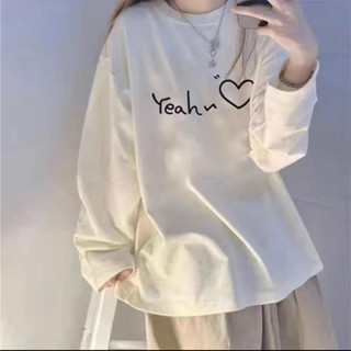 📦พร้อมส่ง📦 เสื้อยืดสีขาวแขนยาว
