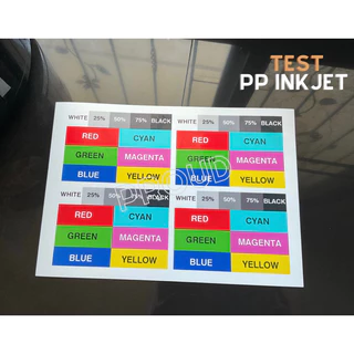 A3 สติ๊กเกอร์ Inkjet PP ขาวเงา กันน้ำ แช่น้ำ สำหรับ Inkjet / PP Glossy / Sticker Inkjet