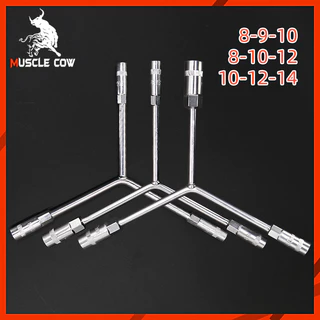 MUSCLE COW ประแจบล็อค 6 เหลี่ยม ตัววาย ประแจบ๊อกตัววาย ตัว Y บล๊อกตัว Y ขนาด 8-9-10 หรือ 8-10-12 หรือ 10-12-14