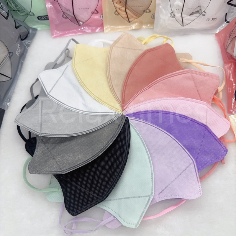 🔥แมสหน้าเรียว🔥พร้อมส่งจาก 🇹🇭แมส3Dผู้ใหญ่ แพ็ค10ชิ้น แมสเกาหลี แมส3D แมส3Dสีดำ แมส3d สีขาว