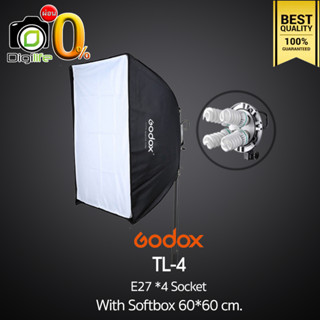 Godox TL-4 With Softbox 60*60 cm. ( สตูดิโอ , วิดีโอรีวิว , Live วิดีโอ , ถ่ายรูปติดบัตร )