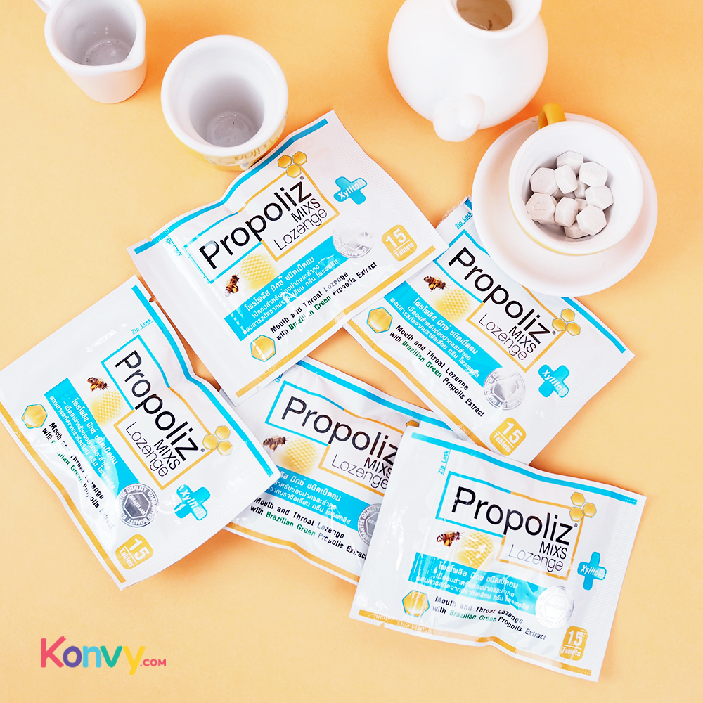 Propoliz Mix Lozenge 15 เม็ดโพรโพลิสลูกอม โพรโพลิส มิกซ์ รูปที่ 8