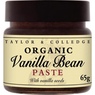 Organic Vanilla Bean Paste (65g) by Taylor &amp; Colledge วนิลาบีนเพลสออแกนิค100%