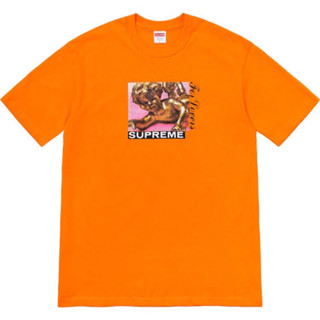 ใหม่พร้อมส่ง ของแท้ Supreme Lovers T-Shirt Orange