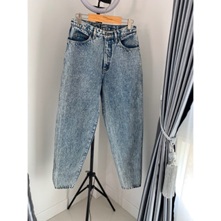 Wisco jeans Vintage high waisted blue mom retro 90s กางเกงยีนส์วินเทจเอวสูงทรงบอลลูน 23/93