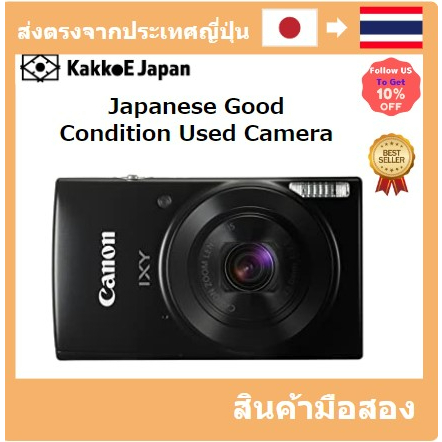 【ญี่ปุ่น กล้องมือสอง】【Japan Used Camera】 Canon Digital Camera IXY 190 Black Optical 10 times Zoom IXY190BK