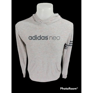 เสื้อสเวตเตอร์ฮู้ดบางแบรนด์ adidas neo Size S-M มือ2