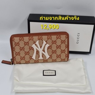 ★ New ของแท้ 100% กระเป๋าสตางค์ใบยาว Gucci ซิบรอบ