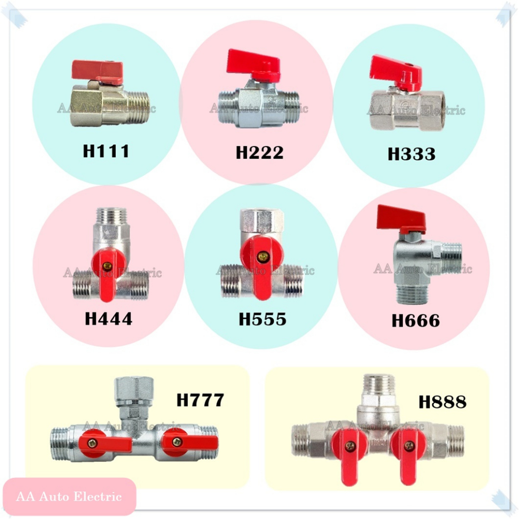 มินิบอลวาล์ว H2o 1/2"นิ้ว เกรดคุณภาพ ไม่เป็นสนิม มารตฐาน มอก. 2ทาง 3ทาง วาล์วฉาก (กดดูตัวเลือกในตะกร้าสินค้านะคะ)