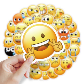 💥พร้อมส่ง💥CUTE EMOJI sticker สติกเกอร์ กันน้ำ รูปแบบที่แตกต่างกัน 60ชิ้น