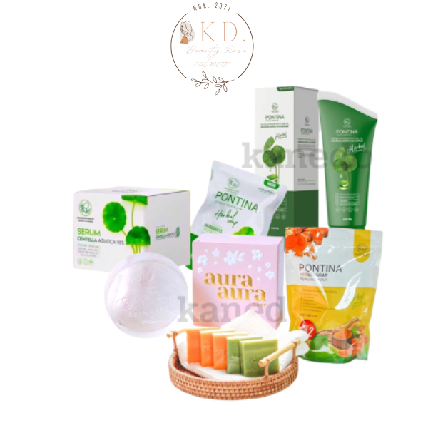 พร้อมส่ง | ถูก | ของแท้ พรทิน่า เซรั่มใบบัวบก centella asiatica pontina สบู่หน้าเงาAura สบู่ใบบัวบกพรทิน่า pontina soap