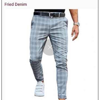 Mens FRIED DENIM Skinny Fit Stretch Comfort กางเกงขายาวผู้ชาย ทรงสกินนี่ ฟิต