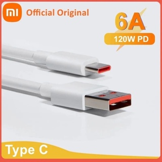 สาย Xiaomi 6A แท้ ซิงค์คอมพ์ได้ Fast Charging  For XIAOMI MI10 Ultra Mi11 Mi9 SE MIX3 Redmi K30 Pro K20 Note 9T 8 Pro 7