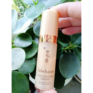 เซรั่มลดเลือนริ้วรอย Sulwhasoo Concentrated Ginseng Renewing Serum 5ml.(no box) จากเคานเตอร์แบรนด์ 100%