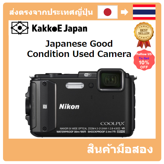【ญี่ปุ่น กล้องมือสอง】[Japanese Used Camera]Nikon Digital Camera Coolpix AW130 Black BK