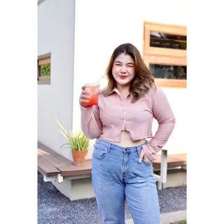 🔥Plussize🔥เสื้อคนอ้วน🔥 Freesize 38-48