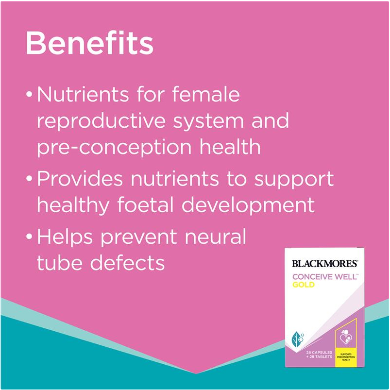 Blackmores Conceive Well Gold Preconception Vitamin 28 รูปที่ 7