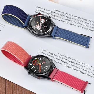 สายนาฬิกาข้อมือไนล่อนHuawei Watch GT 20mm/22mm Xiaomi Watch Colorสําหรับ Huami Amazfit GTR 3 Pro GTR 2 Pace GTR 47mm GTR