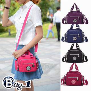 bag(BAG1207)กระเป๋าสะพายข้างใบเล็กน่ารักช่องเยอะถือได้