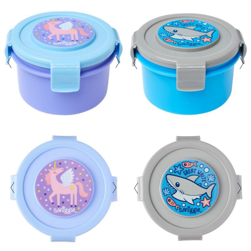 Smiggle 🌸 กล่องใส่อาหาร/ ที่ใส่ขนม Round Container