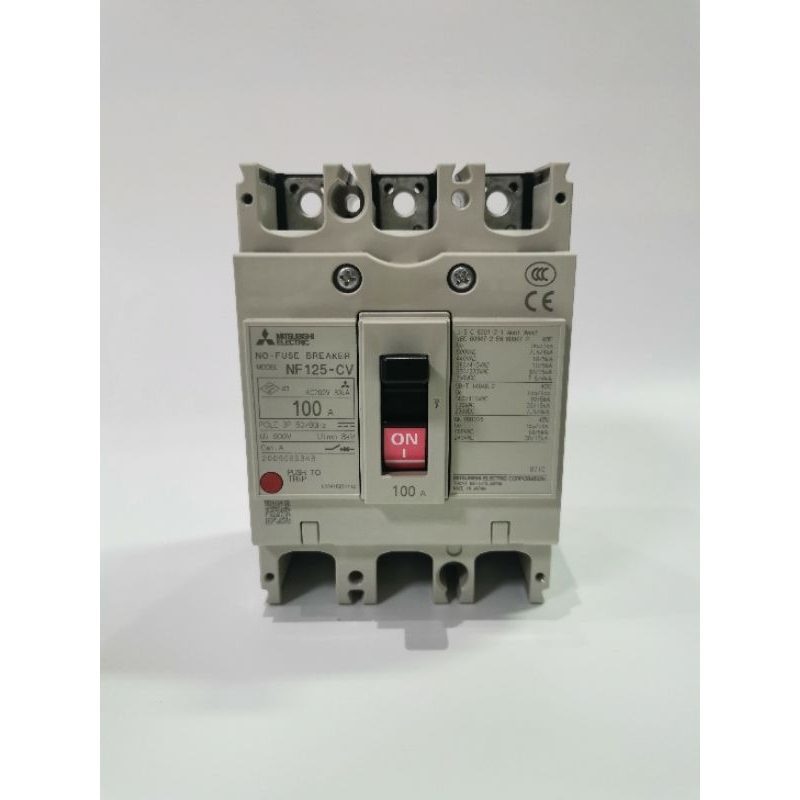 เบรคเกอร์​มิตซู​แท้​ NF-125-CV 3P100A /3P 125A