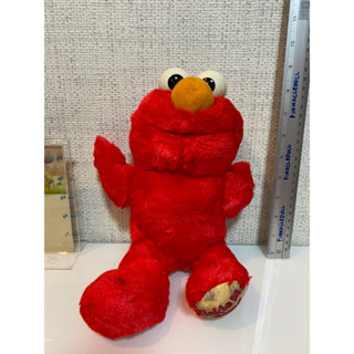 ตุ๊กตาElmo Fisherprice ปี2000 วินเทจ งานเก่า มอมซักออกค่ะ ตำหนิหนักที่เท้าค่ะ(ลอก)