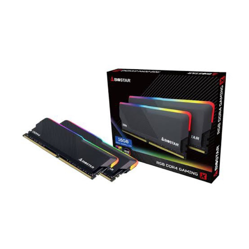 RAM แรม 16GB (8x2) 3600MHz BIOSTAR RGB DDR4 GAMING X