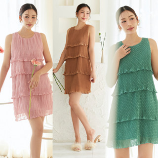 DEAR DARLING PLEAT DRESS - Stilista เดรสพลีท