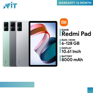 Xiaomi Redmi Pad รุ่นWifi (6+128GB) แท็บเล็ตหน้าจอ 10.6 นิ้ว ลำโพง 4 ตัว พร้อมชิป helio G99 ll ประกันศูนย์ไทย 15 เดือน