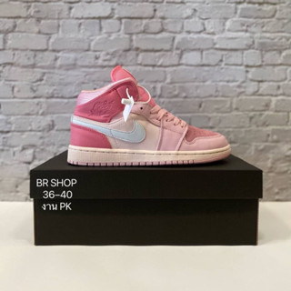 Nike Air Jordan 1 Mid Pink (size36-40)