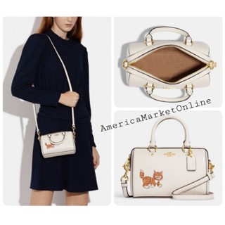 กระเป๋าหนัง COACH/ MINI ROWAN CROSSBODY WITH DANCING KITTEN (COACH CD445)